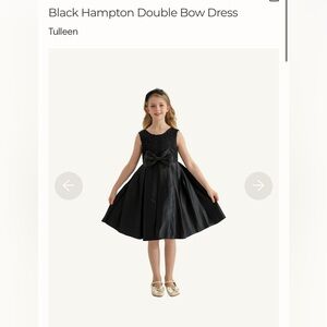 Tulleen sleeveless black gown and headband - NWT size 11/12 yr girls
